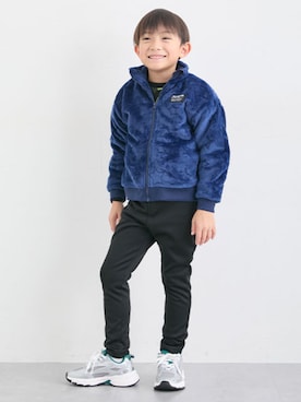 「アイテム（スウェット）」を使った、nissen Kids Modelsさん（キッズ・120cm）の冬コーディネート