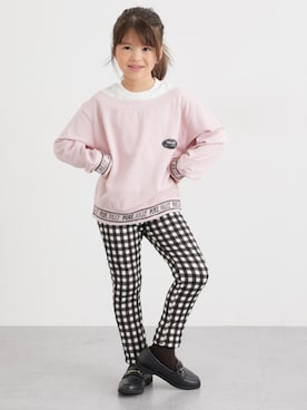 「アイテム（スウェット）」を使った、nissen Kids Modelsさん（キッズ・120cm）の秋コーディネート