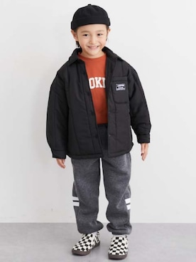 「アイテム（その他アウター）」を使った、nissen Kids Modelsさん（キッズ・120cm）の冬コーディネート