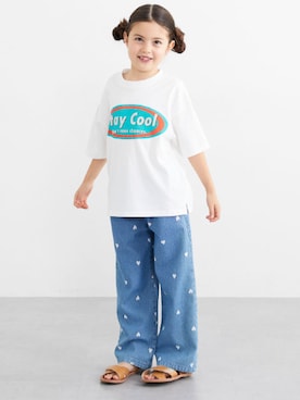 「QUNTSTYLE（キュントスタイル）のアイテム」を使った、nissen Kids Modelsさん（キッズ・120cm）の夏コーディネート