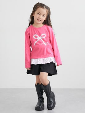 「nissen（ニッセン）のアイテム」を使った、nissen Kids Modelsさん（キッズ・120cm）の秋コーディネート
