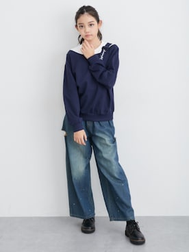 「QUNTSTYLE（キュントスタイル）のアイテム」を使った、nissen Kids Modelsさん（キッズ・153cm）の冬コーディネート