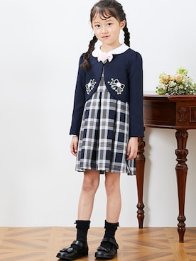 「ボレロ」｜nissen Kids Modelsさん（キッズ・120cm）の冬コーディネート
