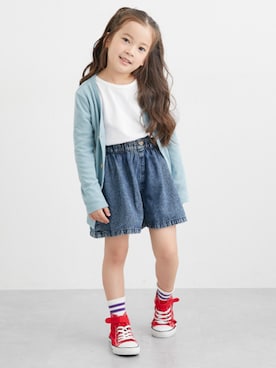 「アイテム（カーディガン/ボレロ）」を使った、nissen Kids Modelsさん（キッズ・120cm）の秋コーディネート