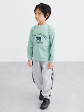 「アイテム（スウェットパンツ）」を使った、nissen Kids Modelsさん（キッズ・120cm）の冬コーディネート