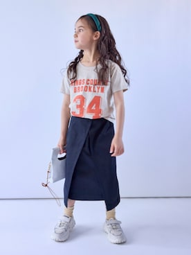 ラップ風デザインスカート（女の子） 通販【ニッセン】