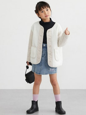 「nissen（ニッセン）のアイテム（ジャケット/アウター）」を使った、nissen Kids Modelsさん（キッズ・120cm）の冬コーディネート