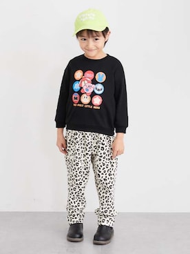 「アイテム（スウェット）」を使った、nissen Kids Modelsさん（キッズ・120cm）の冬コーディネート