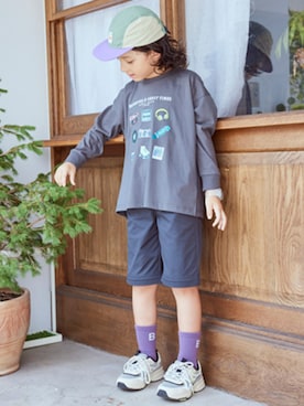 「キレイめカジュアルコーデ」｜nissen Kids Modelsさん（キッズ・121cm）の冬コーディネート