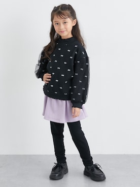 「アイテム（スウェット）」を使った、nissen Kids Modelsさん（キッズ・120cm）の冬コーディネート