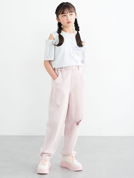 「QUNTSTYLE（キュントスタイル）のアイテム」を使った、nissen Kids Modelsさん（キッズ・146cm）の夏コーディネート