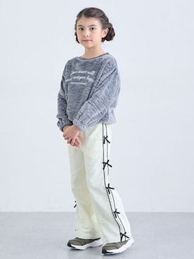 「アイテム（スウェット）」を使った、nissen Kids Modelsさん（キッズ・120cm）の冬コーディネート