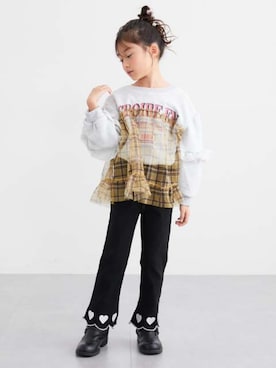 「冬コーデ」｜nissen Kids Modelsさん（キッズ・120cm）の冬コーディネート