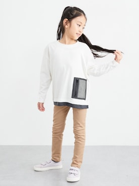 「nissen（ニッセン）のアイテム」を使った、nissen Kids Modelsさん（キッズ・120cm）の秋コーディネート