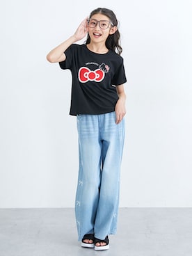 「QUNTSTYLE（キュントスタイル）のアイテム」を使った、nissen Kids Modelsさん（キッズ・147cm）の夏コーディネート