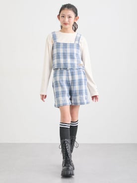 「アイテム（パンツ）」を使った、nissen Kids Modelsさん（キッズ・145cm）の冬コーディネート