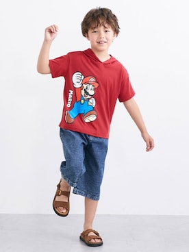 「QUNTSTYLE（キュントスタイル）のアイテム」を使った、nissen Kids Modelsさん（キッズ・121cm）の夏コーディネート