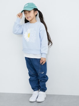 「通学スタイル」｜「アイテム（パンツ）」を使った、nissen Kids Modelsさん（キッズ・120cm）の秋コーディネート