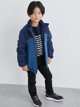 「nissen（ニッセン）のアイテム（ジャケット/アウター）」を使った、nissen Kids Modelsさん（キッズ・124cm）の冬コーディネート