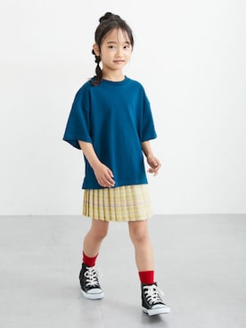 「QUNTSTYLE（キュントスタイル）のアイテム」を使った、nissen Kids Modelsさん（キッズ・120cm）の夏コーディネート