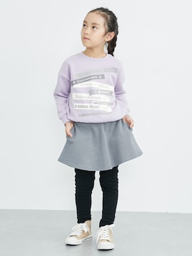 「通学スタイル」｜「アイテム（パンツ）」を使った、nissen Kids Modelsさん（キッズ・120cm）の秋コーディネート