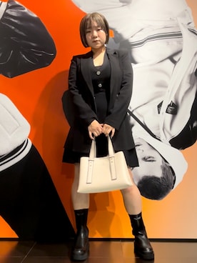 「着痩せコーデ」｜「アイテム（ワンピース/ドレス）」を使った、moᴥmoさん（レディース・157cm）の秋コーディネート