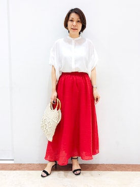 「23SS夏の新作」｜michino1122さん（レディース・162cm）の夏コーディネート