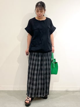 「アイテム（ブルゾン）」を使った、ゆうきさん（レディース・150cm）の夏コーディネート