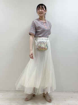「gia14160」｜nogumiさん（レディース・160cm）の春コーディネート
