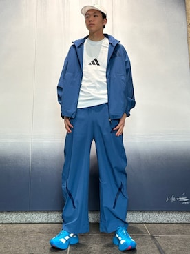 「adidas（アディダス）のアイテム（帽子）」を使った、MRさん（メンズ・174cm）の春コーディネート