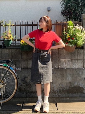 「バーバリー」｜okponさん（レディース・158cm）の夏コーディネート