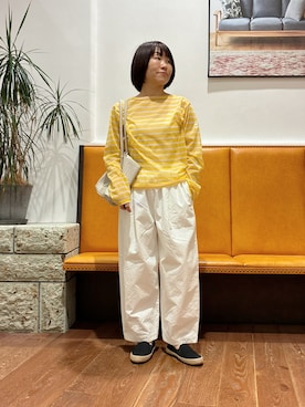 「ORCIVAL（オーシバル）のアイテム」を使った、YUKI KAWAIさん（レディース・152cm）の春コーディネート