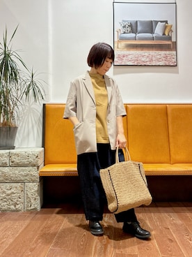 「かぐれ（カグレ）のアイテム」を使った、YUKI KAWAIさん（レディース・152cm）の春コーディネート