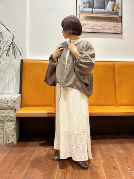 「MARCO BIANCHINI（マルコビアンチーニ）のアイテム」を使った、YUKI KAWAIさん（レディース・152cm）の春コーディネート