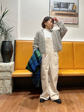 新品未使用☆かぐれ　ペルーヘリンボンカーディガン かぐれ（カグレ）の「ペルーヘリンボンカーディガン（ニット/セーター