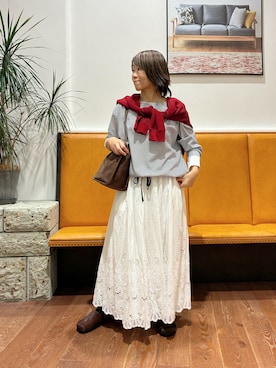 「REMME（レメ）のアイテム」を使った、YUKI KAWAIさん（レディース・152cm）の秋コーディネート