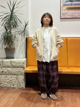 「EKAL（エカル）のアイテム」を使った、YUKI KAWAIさん（レディース・152cm）の秋コーディネート