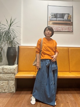 「アイテム（シューズ）」を使った、YUKI KAWAIさん（レディース・152cm）の秋コーディネート