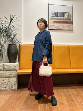 「URBAN RESEARCH DOORS（アーバンリサーチドアーズ）のアイテム（サンダル）」を使った、YUKI KAWAIさん（レディース・152cm）の秋コーディネート