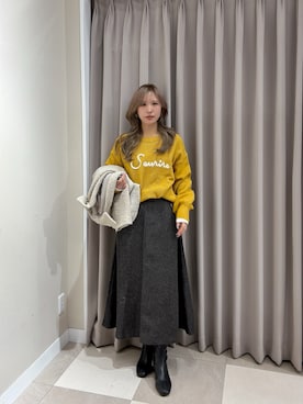 「アイテム（テーラードジャケット）」を使った、Rioriさん（レディース・166cm・20代）の冬コーディネート