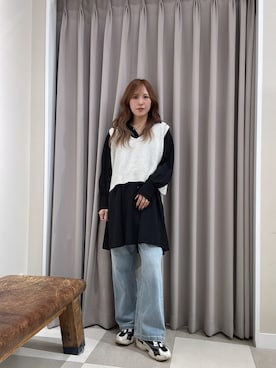 「アイテム（チュニック）」を使った、Rioriさん（骨格ウェーブ・レディース・166cm）の秋コーディネート