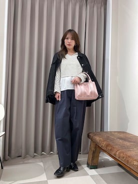 「イエべ秋」｜「アイテム（ジャケット/アウター）」を使った、Rioriさん（レディース・167cm）の春コーディネート