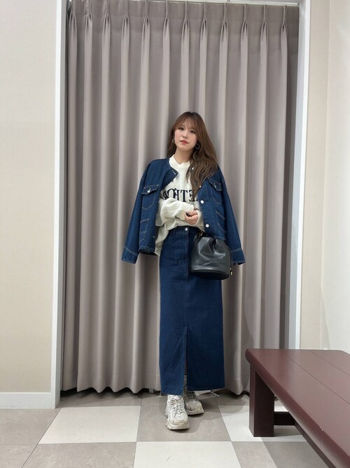 セール】デニムノーカラージャケット（デニムジャケット）｜ITEMS