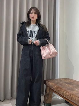 「イエべ秋」｜「アイテム（ジャケット/アウター）」を使った、Rioriさん（レディース・167cm）の冬コーディネート
