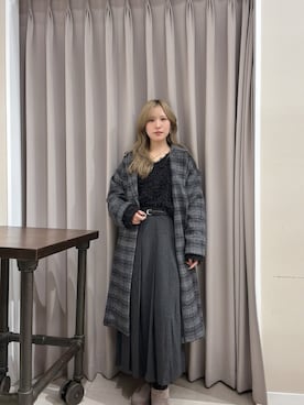 「アイテム（その他アウター）」を使った、Rioriさん（レディース・166cm）の秋コーディネート