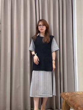 「夏ワンピース」｜Rioriさん（レディース・167cm）の夏コーディネート