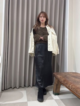 「イエべ秋」｜「アイテム（ジャケット/アウター）」を使った、Rioriさん（レディース・167cm）の冬コーディネート