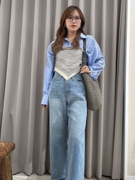 「SMELLY（スメリー）のアイテム（財布/小物）」を使った、Rioriさん（レディース・167cm）の夏コーディネート