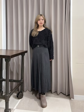 「アイテム（スカート）」を使った、Rioriさん（レディース・166cm・20代）の秋コーディネート