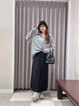 「Uiscel（ユイセル）のアイテム」を使った、Rioriさん（レディース・167cm）の秋コーディネート